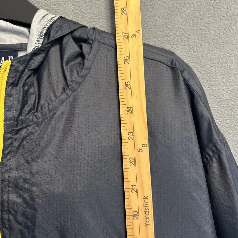 VTG Y2K GAP Windbreaker Anorak Jacket‎ Nylon Youth Boys XXL Navy Hooded Packable